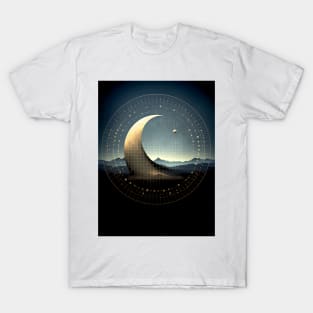 Moon Geometry 2: Moon Landscape T-Shirt